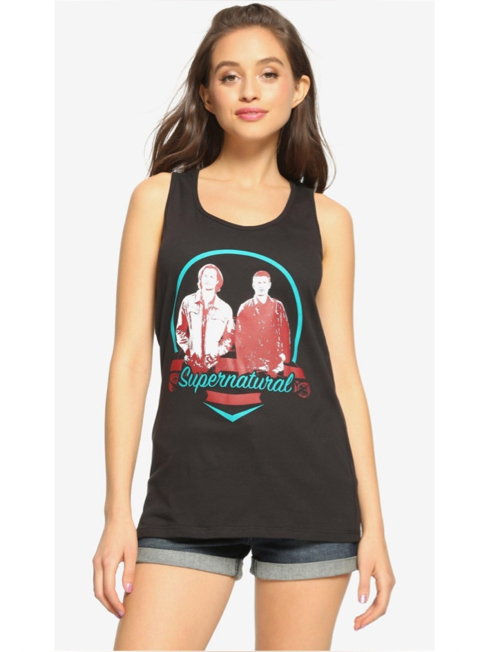 Supernatural ‘Circle Brothers’ Graphic Print Tank Top 100% Cotton Juniors